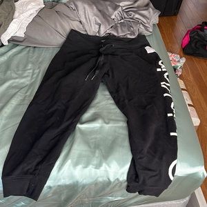 Large black Calvin Klein jogger sweatpants